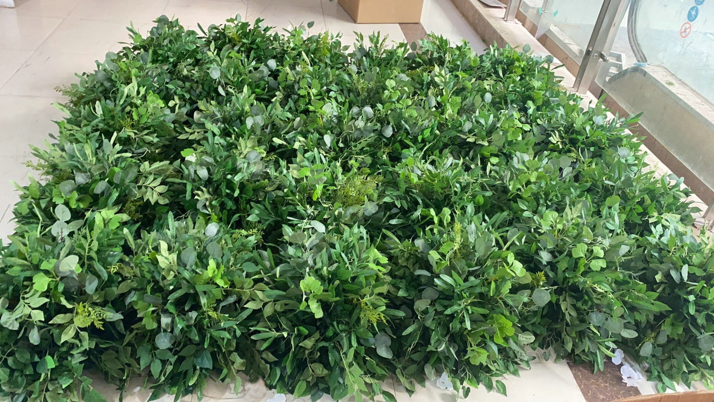 Greenery Flower Runner, Centerpiece, Ceremony Reception Flower Arrangement, Artificial Green Leaves