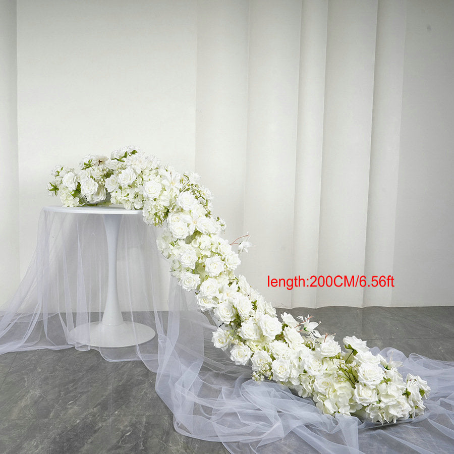 Artificial Ivory Flower Arrangement, Centerpiece, Floor Flower, Wedding Engagement Baby Shower Backdrop Decoration