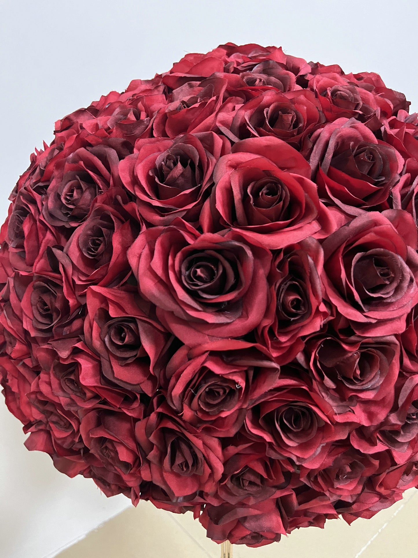 Burgundy Wedding Reception Table Centerpieces Dinner Table Decor Floral