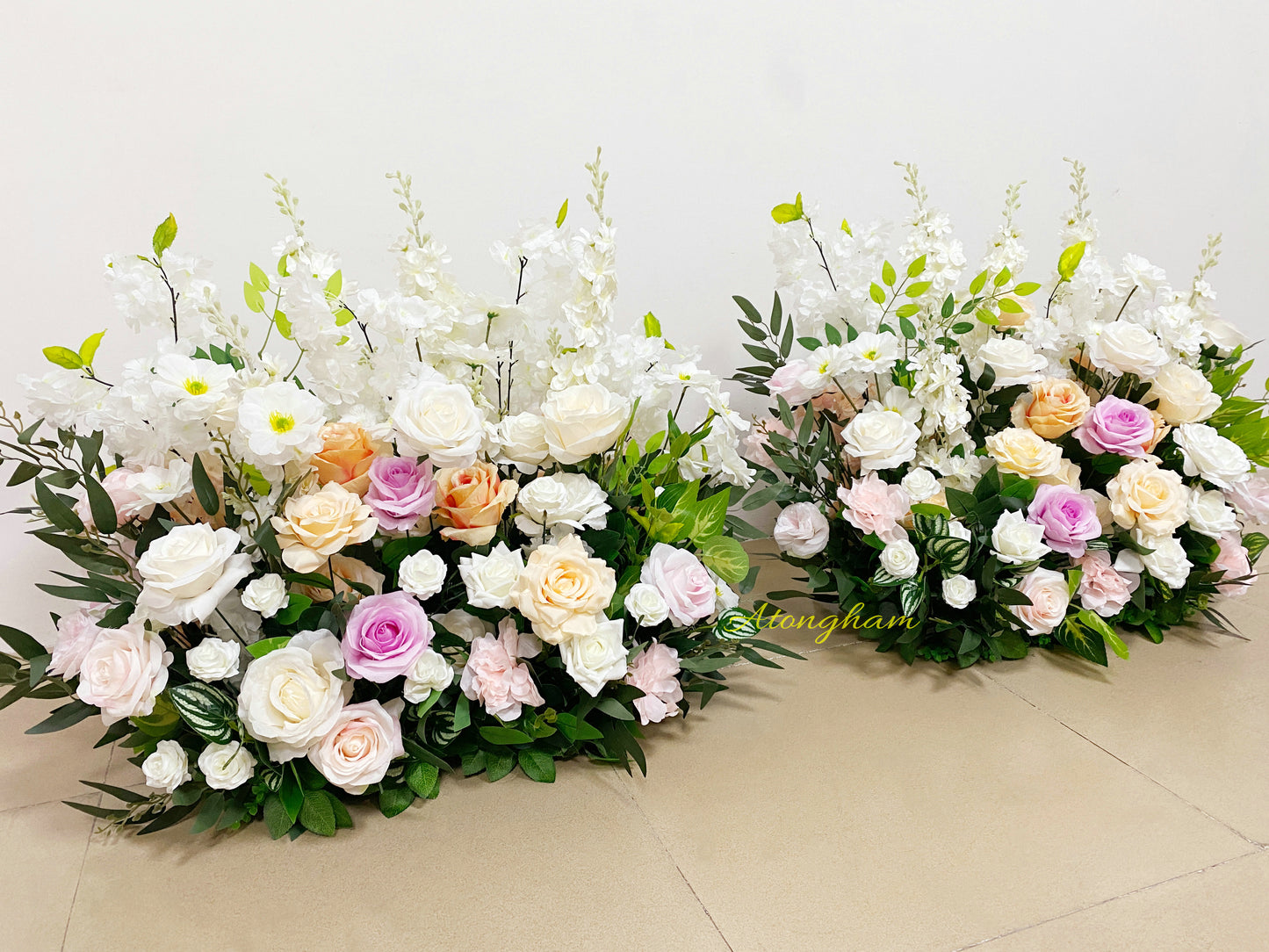 Spring Floor Flower Arrangement Wedding Backdrop Aisle Flower Valentine's Day Decor Floral