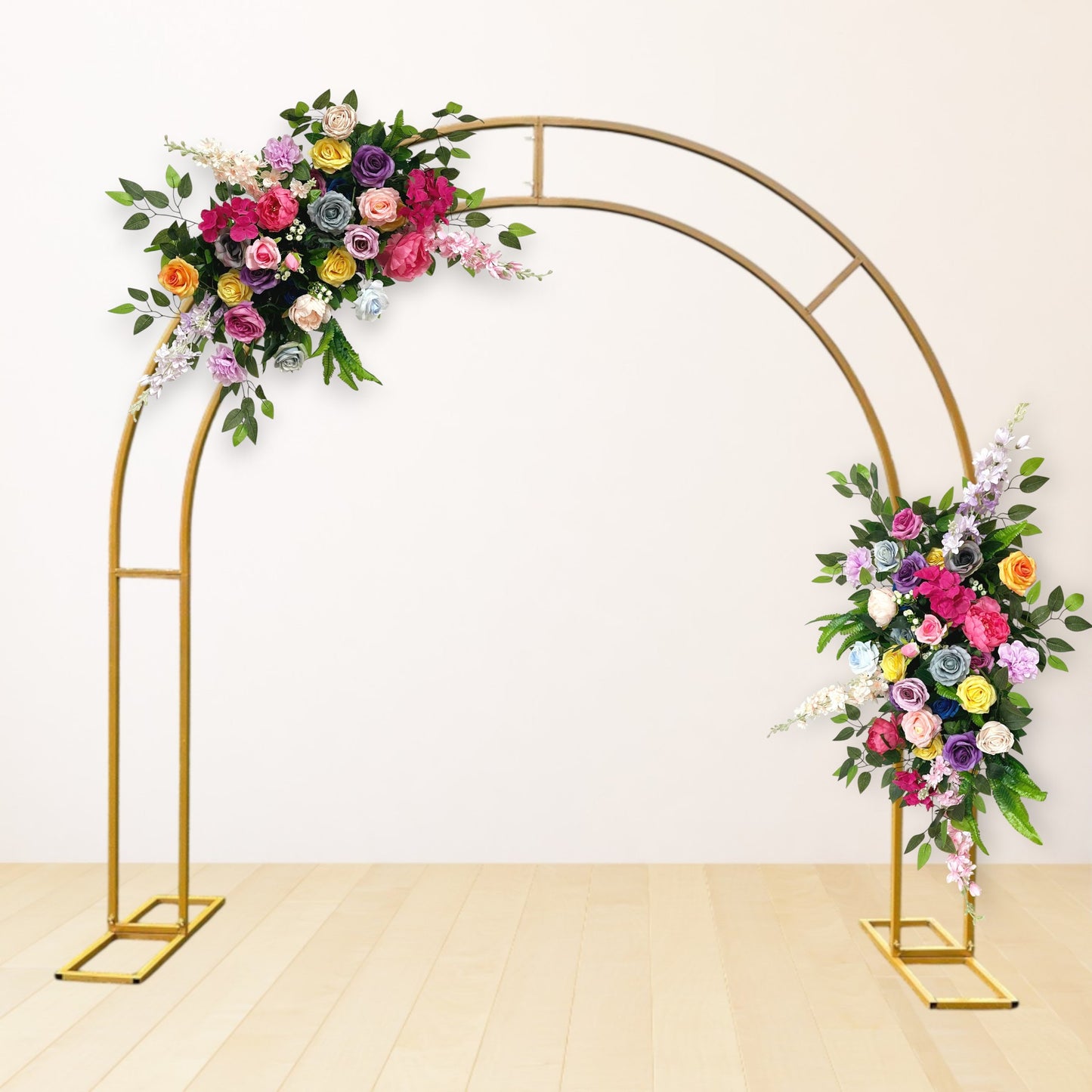 Handmade Iron Double Pole U-Shaped Arch Flower Stand T-Stage Decoration Arch Flower Stand Custom Various Sizes