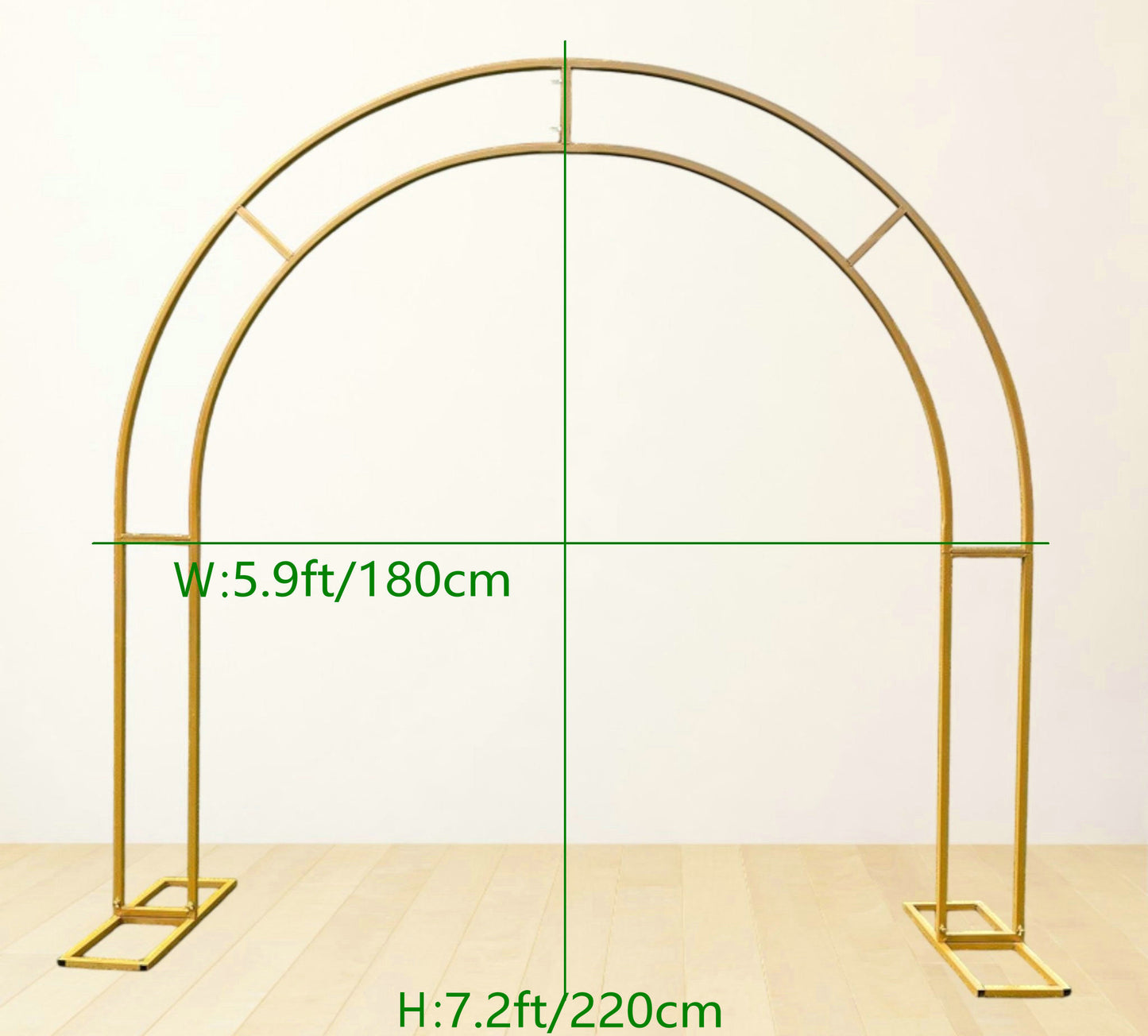 Handmade Iron Double Pole U-Shaped Arch Flower Stand T-Stage Decoration Arch Flower Stand Custom Various Sizes