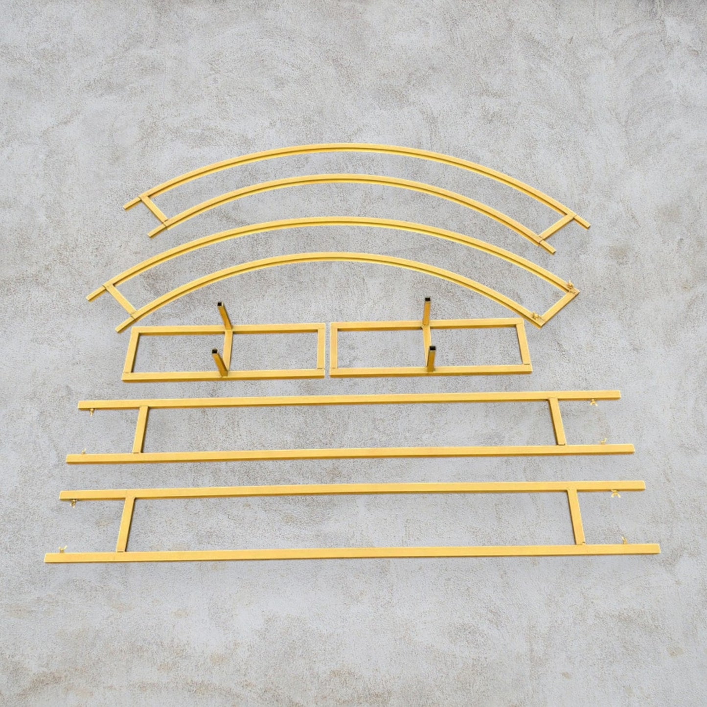 Handmade Iron Double Pole U-Shaped Arch Flower Stand T-Stage Decoration Arch Flower Stand Custom Various Sizes