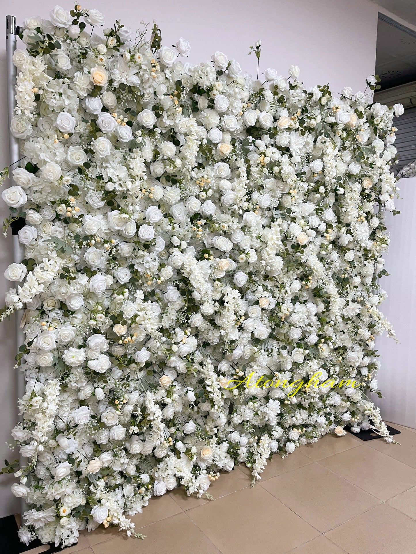 Eucalyptus greenery floral wall for events