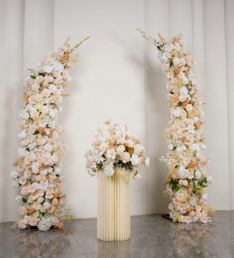 Champagne Arch Flower, Centerpiece, Floor Flower, Wedding Engagement Bridal Shower Backdrop Customize Flower