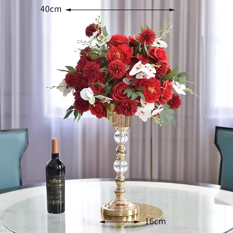 Wedding Table Centerpieces,Artificial Champagne Flower Ball,Dinner Business Decoration