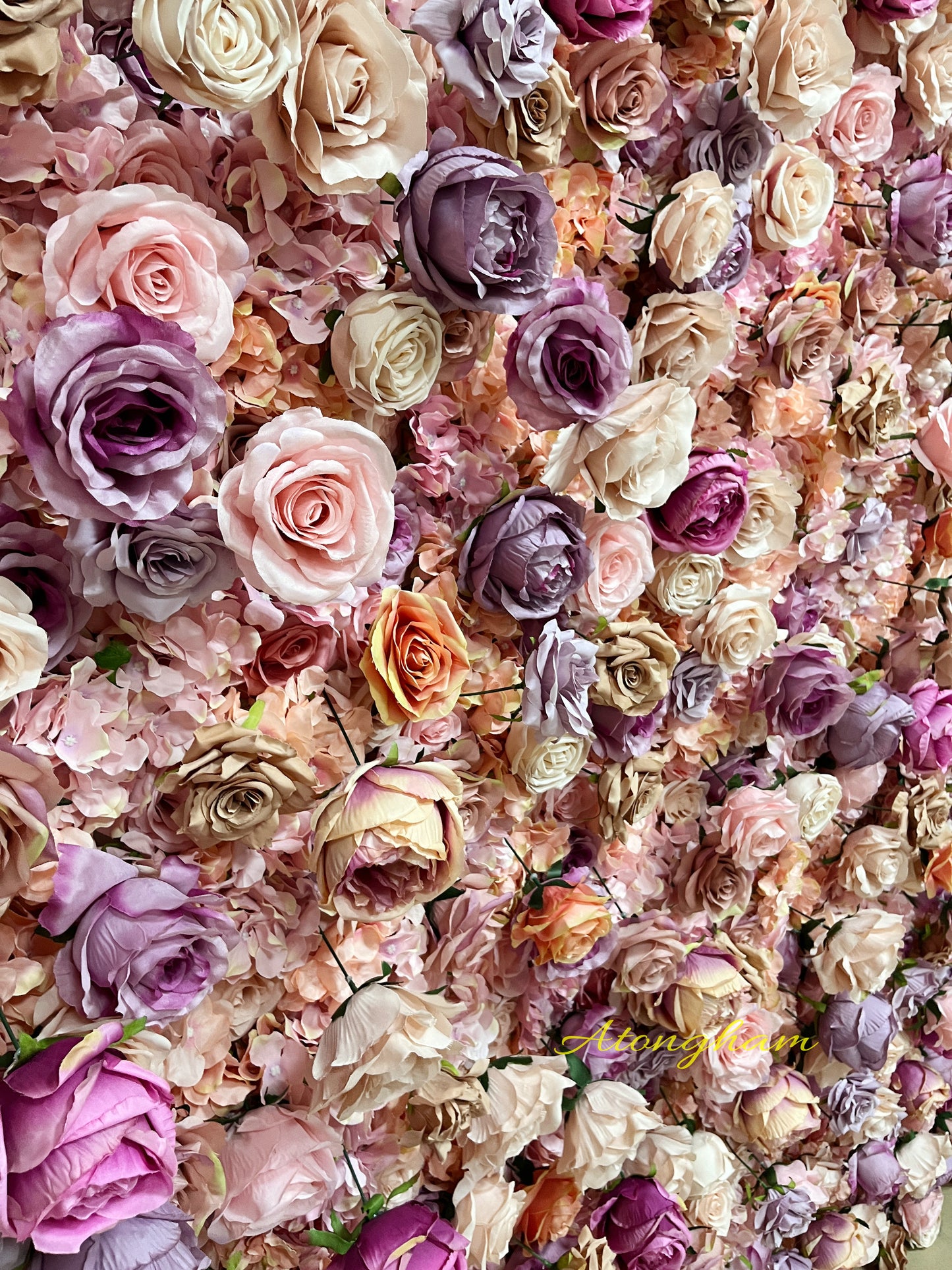 elegant pink floral backdrop for ceremonies