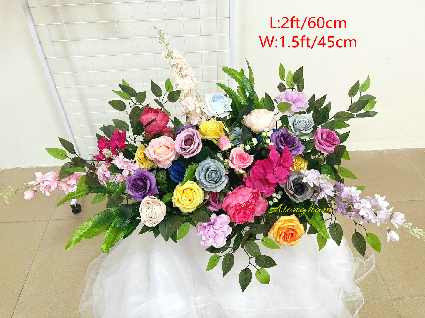 vibrant event flower garland for weddings