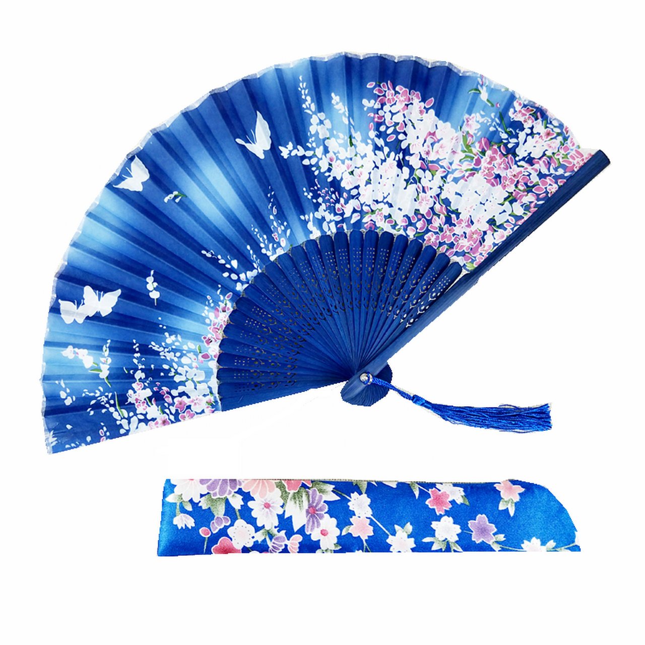 Custom Text Folding Fans for Bridal Shower Floral Silk Fans Wedding Favors