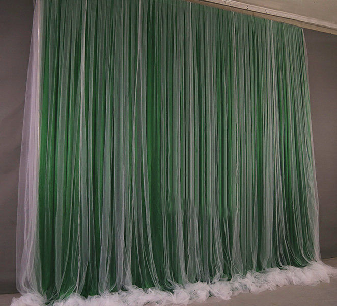 Light Blue Tulle Chiffon Curtain,Wedding Ceremony Backdrop,Baby Shower Backdrop,Photography Prop