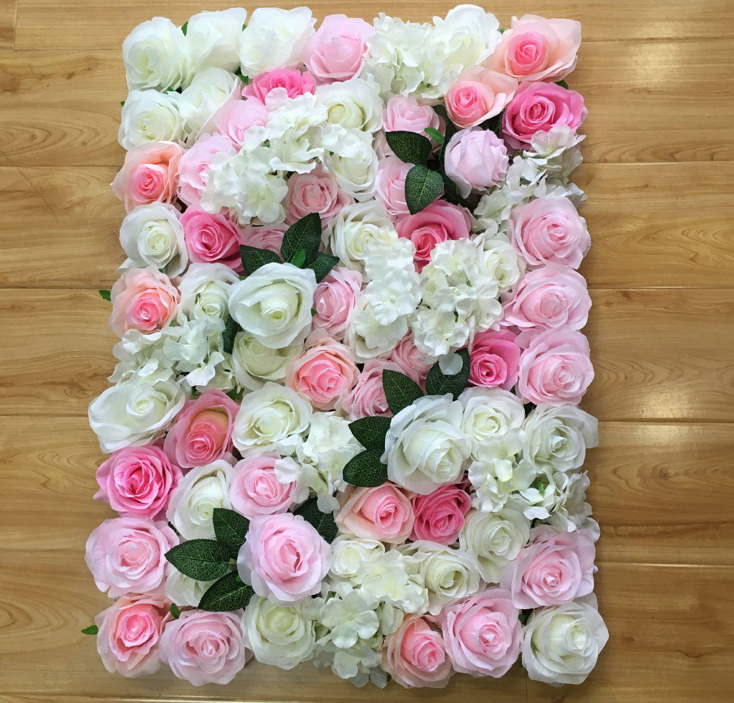Sweet Ivory Baby Pink Rose Flower Wall Background Wedding Event Birthday Baby Shower Floral Panel