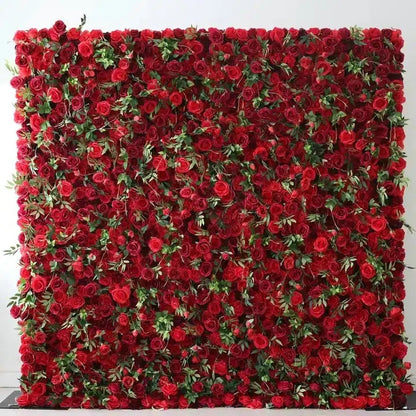 Custom Enthusiastic Red Flower Backdrop, Wedding Engagement Baby Shower Bridal Shower Backdrop Decoration