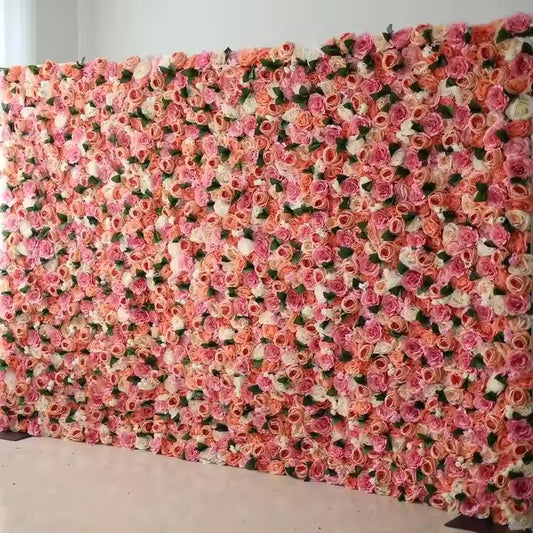 Hot Pink Flower Backdrop, Wedding Engagement Baby Shower Bridal Shower Backdrop Decoration