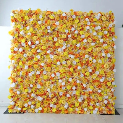 Pretty Yellow Flower Backdrop, Wedding Stage Party Home Festival Indoor and Outdoor Decoration