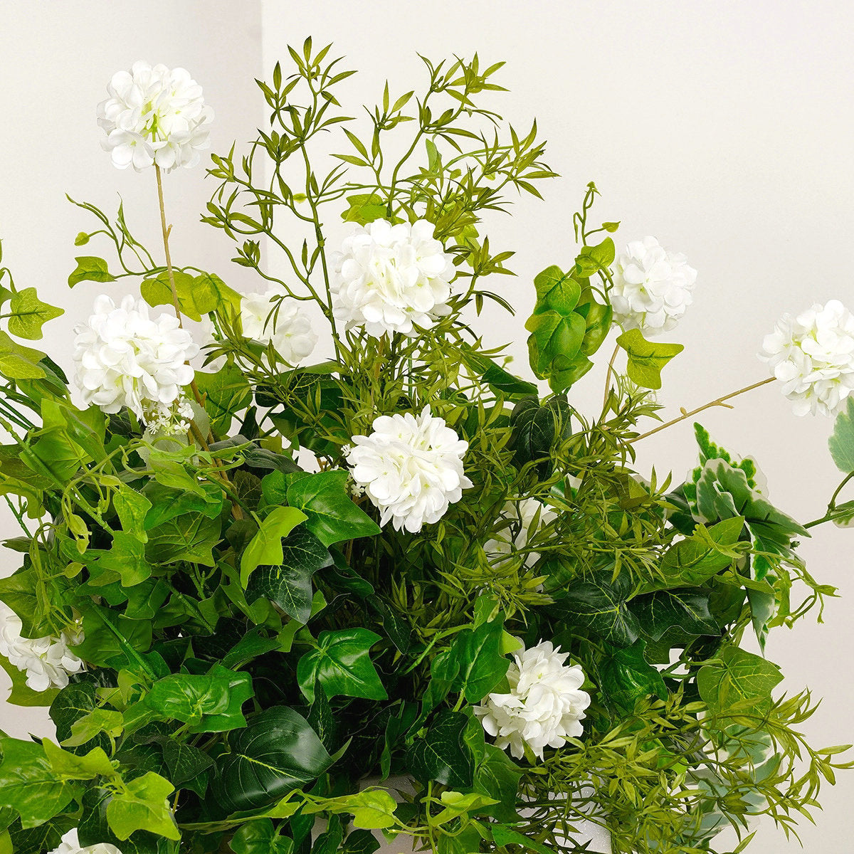 Custom Green Plants Flower Arrangement, Flower Centerpiece, Wedding Reception Flower Runner