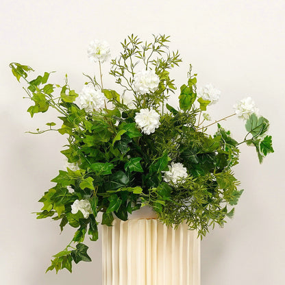 Custom Green Plants Flower Arrangement, Flower Centerpiece, Wedding Reception Flower Runner