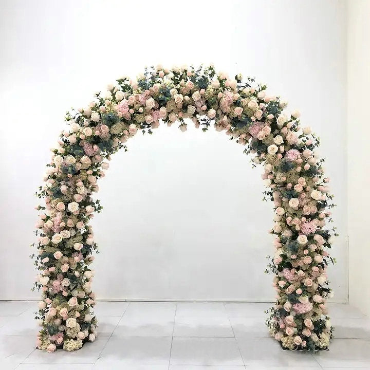 Ivory Rose, Babybreaths, Hydrangea, Butterfly orchid Archway Flower for 15ft