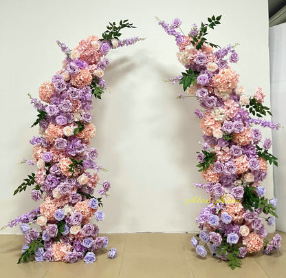 Ceremony Backdrop Arch Wedding Party Backdrop Decor Lilac Horn Arch Flower Arrangement