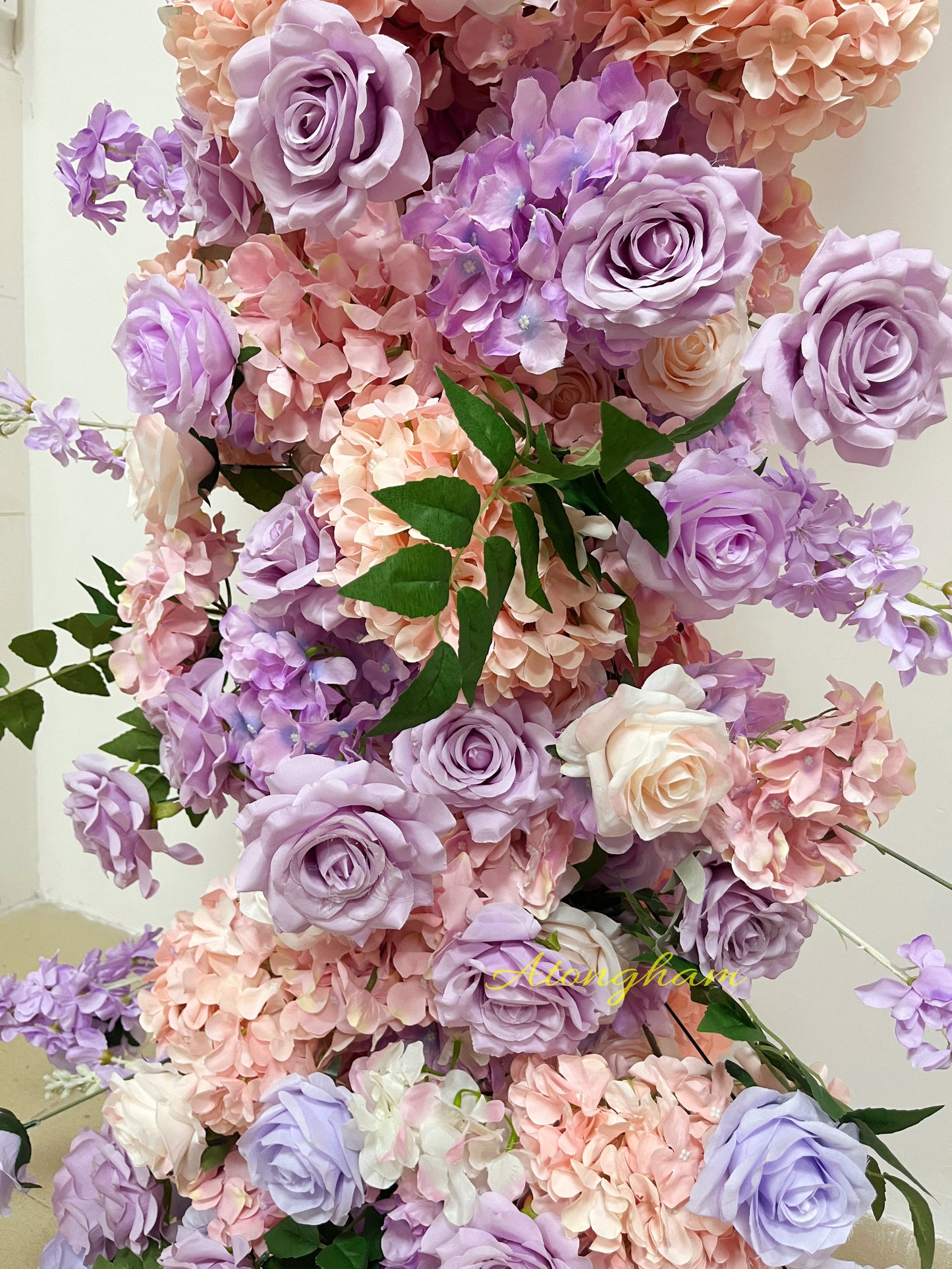 Ceremony Backdrop Arch Wedding Party Backdrop Decor Lilac Horn Arch Flower Arrangement