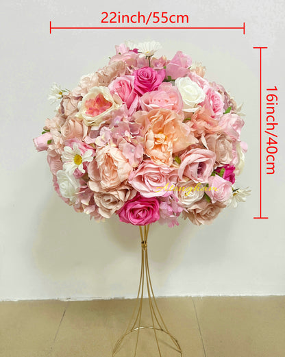 Shades of pink Bridal Bouquet Wedding Table Centerpieces Rustic Style Dinner Table Business Decor