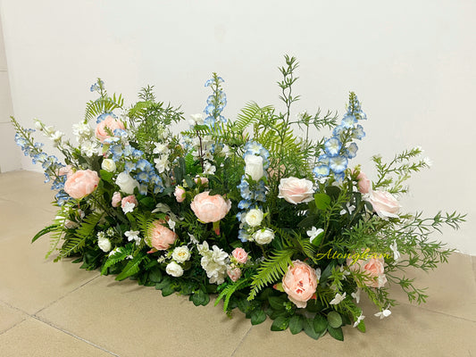 Outdoor Wedding Floor Flower Spring Aisle Flower Christmas New Year Decoration Floral