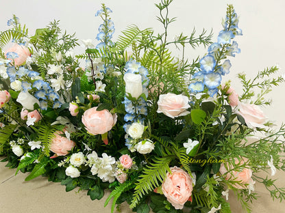 Outdoor Wedding Floor Flower Spring Aisle Flower Christmas New Year Decoration Floral