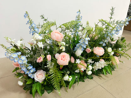 Outdoor Wedding Floor Flower Spring Aisle Flower Christmas New Year Decoration Floral