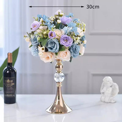 Champagne Artificial Flower Ball,Wedding Table Centerpieces,Road Lead Props