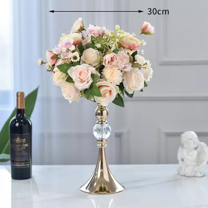 Champagne Artificial Flower Ball,Wedding Table Centerpieces,Road Lead Props