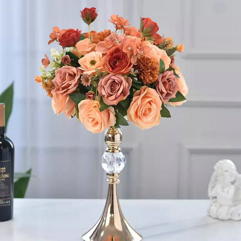Champagne Artificial Flower Ball,Wedding Table Centerpieces,Road Lead Props