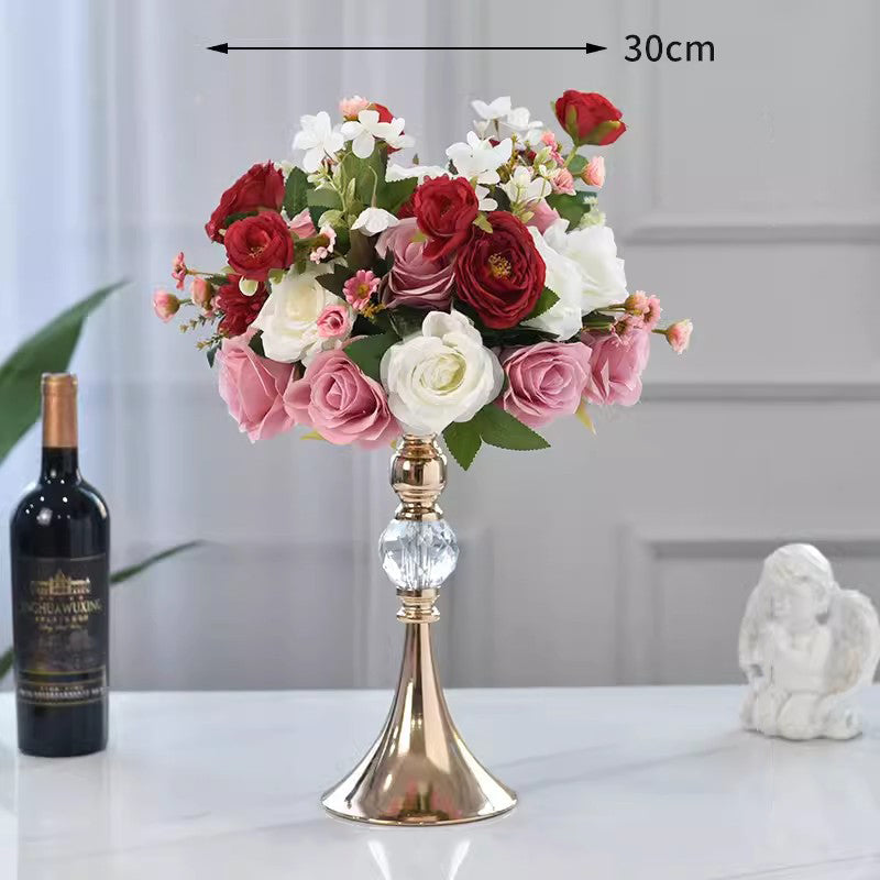 Champagne Artificial Flower Ball,Wedding Table Centerpieces,Road Lead Props
