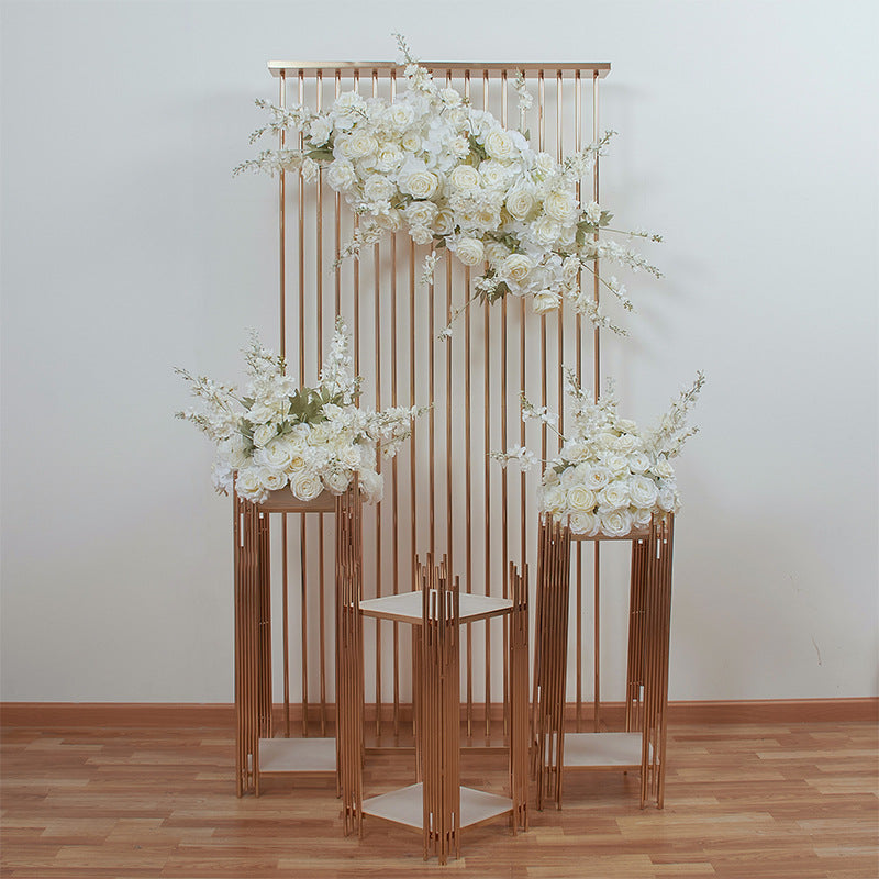 Ivory Rose, Hydrangea Artificial Archway Flower, Flower Centerpiece, Wedding Engagement Party, Stage Decors Custom Flower