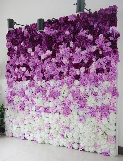 Gradient Flower Wall Panel, Warm Color, Wedding Party Home Store Baby Shower Background Decor