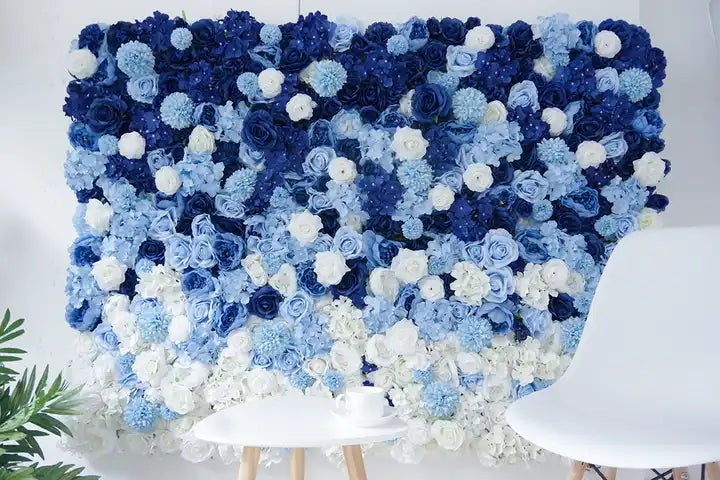 Gradient Flower Wall Panel, Warm Color, Wedding Party Home Store Baby Shower Background Decor