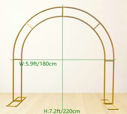 Handmade Iron Double Pole U-Shaped Arch Flower Stand T-Stage Decoration Arch Flower Stand Custom Various Sizes