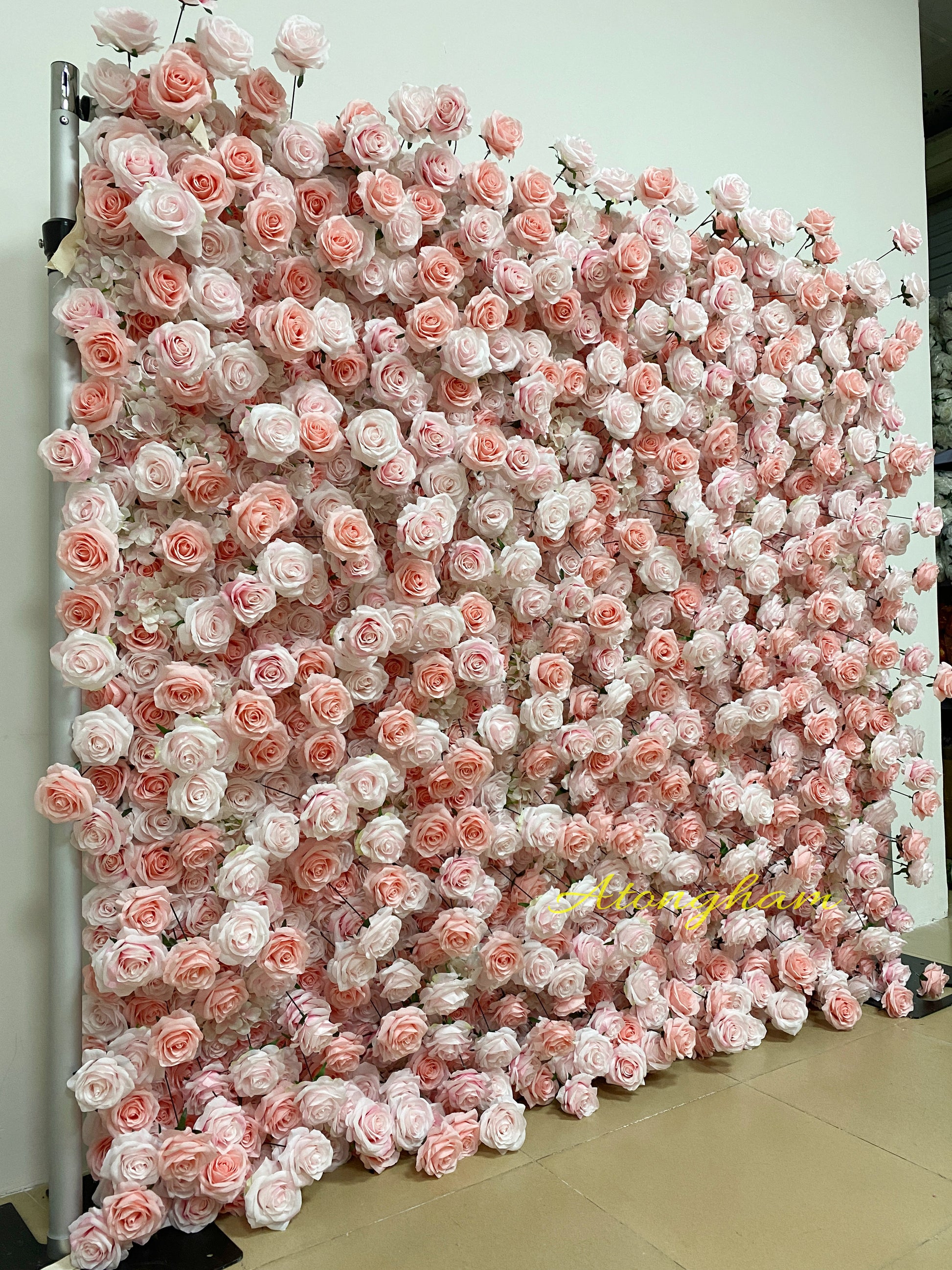 5D fabric floral backdrop for weddings