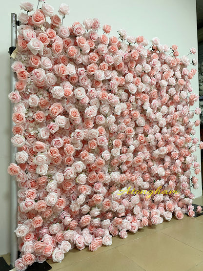 5D fabric floral backdrop for weddings