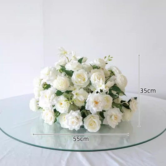 Ivory Artificial Flower Ball,Wedding Table Centerpieces,Dinner Business Decoration