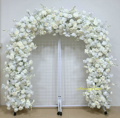 Elegant floral backdrop for engagement parties