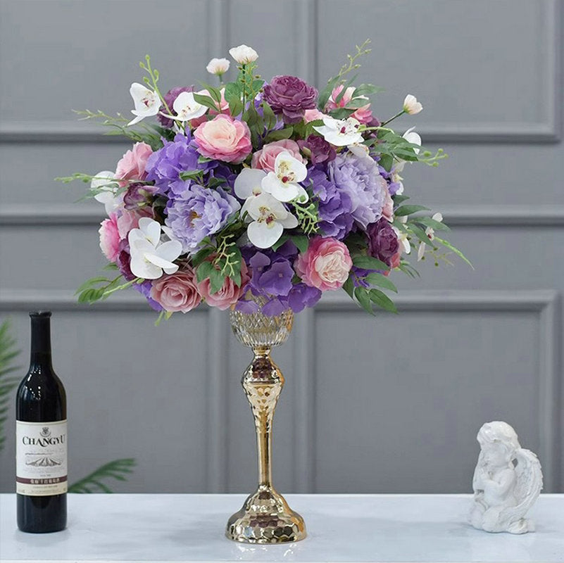 Wedding Table Centerpieces,Thistle Cream Artificial Flower Ball,Dinner Business Decoration
