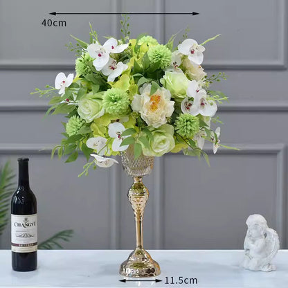 Wedding Table Centerpieces,Thistle Cream Artificial Flower Ball,Dinner Business Decoration
