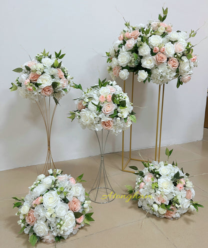silk artificial flower ball for wedding reception decor