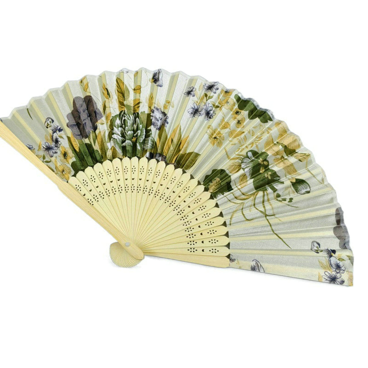 Custom Engraved Silk Floral Fan Folding Fan Wedding Favors Party Gifts