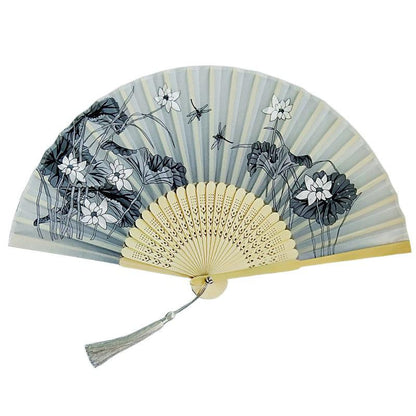 Rose Red Custom Text Floral Silk Folding Fans for Bridal Shower Floral Silk Fans Wedding Favors