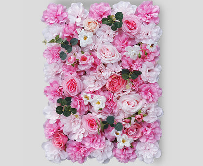 Sweet Ivory Baby Pink Rose Flower Wall Background Wedding Event Birthday Baby Shower Floral Panel