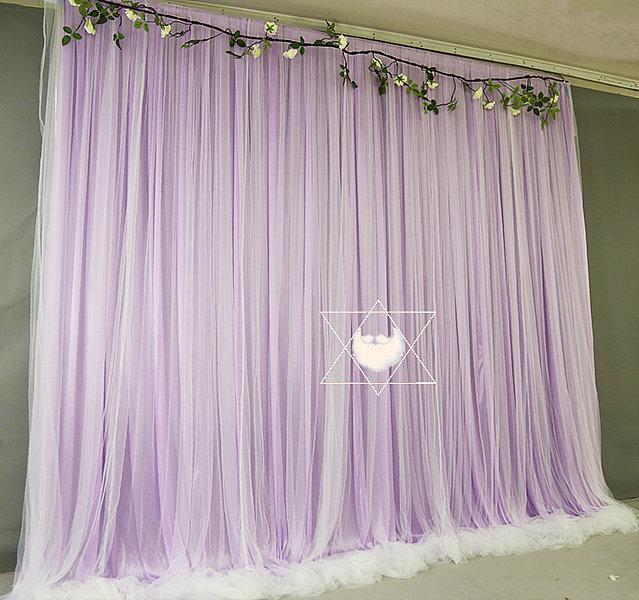 Baby Blue Tulle Chiffon Curtain,Bridal Shower Wedding Backdrop Baby Shower Backdrop