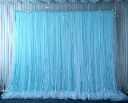 White Chiffon Curtain,Bridal Shower Baby Shower Backdrop Photo Booth Prop